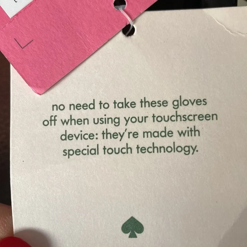 Kate Spade leather gloves